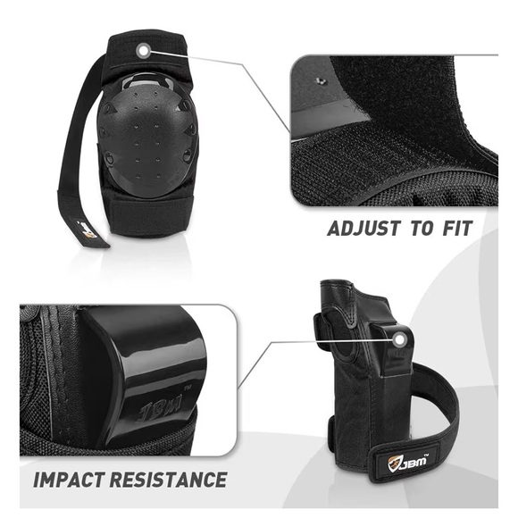 JBM Kids Black Skating Protective Safety Gear Set - Picture 9 of 10